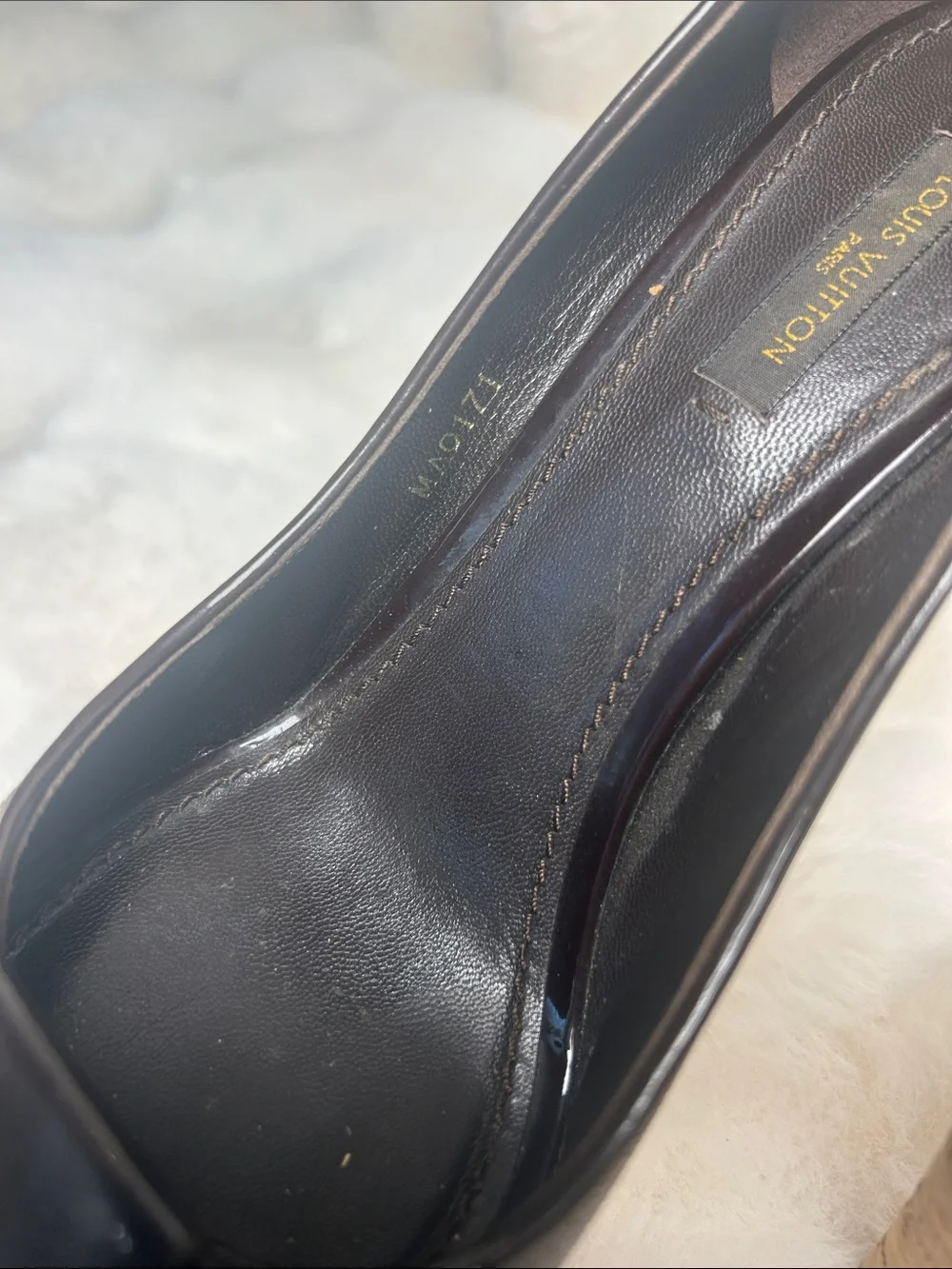 Louis Vuitton Rivoli Monogram Cork Platform Bow Pumps Size 38